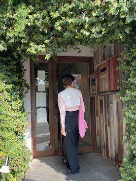 「SAINT JAMES（セントジェームス）のアイテム」を使った、はんみさん（レディース・157cm）の春コーディネート