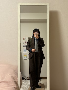 「MYSTERY RANCH（ミステリーランチ）のアイテム（バッグ）」を使った、みたんさん（レディース・157cm）の冬コーディネート
