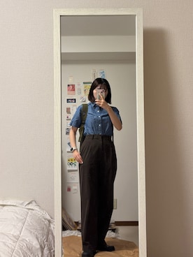 「アイテム（レインシューズ）」を使った、はんみさん（レディース・157cm）の夏コーディネート