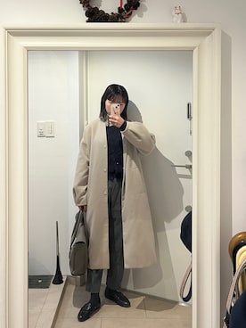 「TOFF&LOADSTONE（トフアンドロードストーン）のアイテム」を使った、みたんさん（レディース・157cm）の冬コーディネート