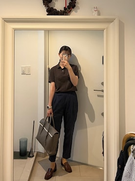 「TOFF&LOADSTONE（トフアンドロードストーン）のアイテム」を使った、はんみさん（レディース・157cm）の夏コーディネート