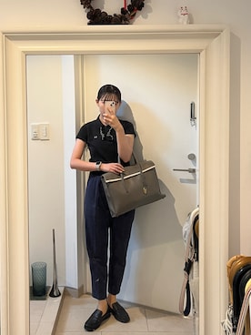 「TOFF&LOADSTONE（トフアンドロードストーン）のアイテム」を使った、はんみさん（レディース・157cm）の秋コーディネート