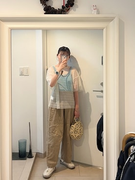 「GIVENCHY（ジバンシイ）のアイテム」を使った、みたんさん（レディース・157cm）の夏コーディネート