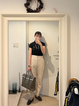 「TOFF&LOADSTONE（トフアンドロードストーン）のアイテム」を使った、はんみさん（レディース・157cm）の夏コーディネート
