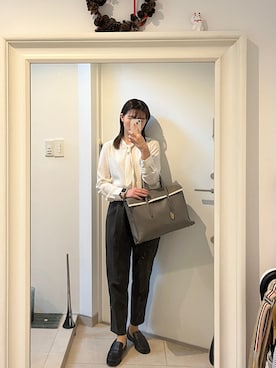「TOFF&LOADSTONE（トフアンドロードストーン）のアイテム」を使った、みたんさん（レディース・157cm）の秋コーディネート