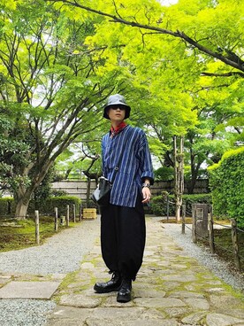 BISHOOL Wool Gabardine Cut Off Goto-Gi Pantsを使った人気