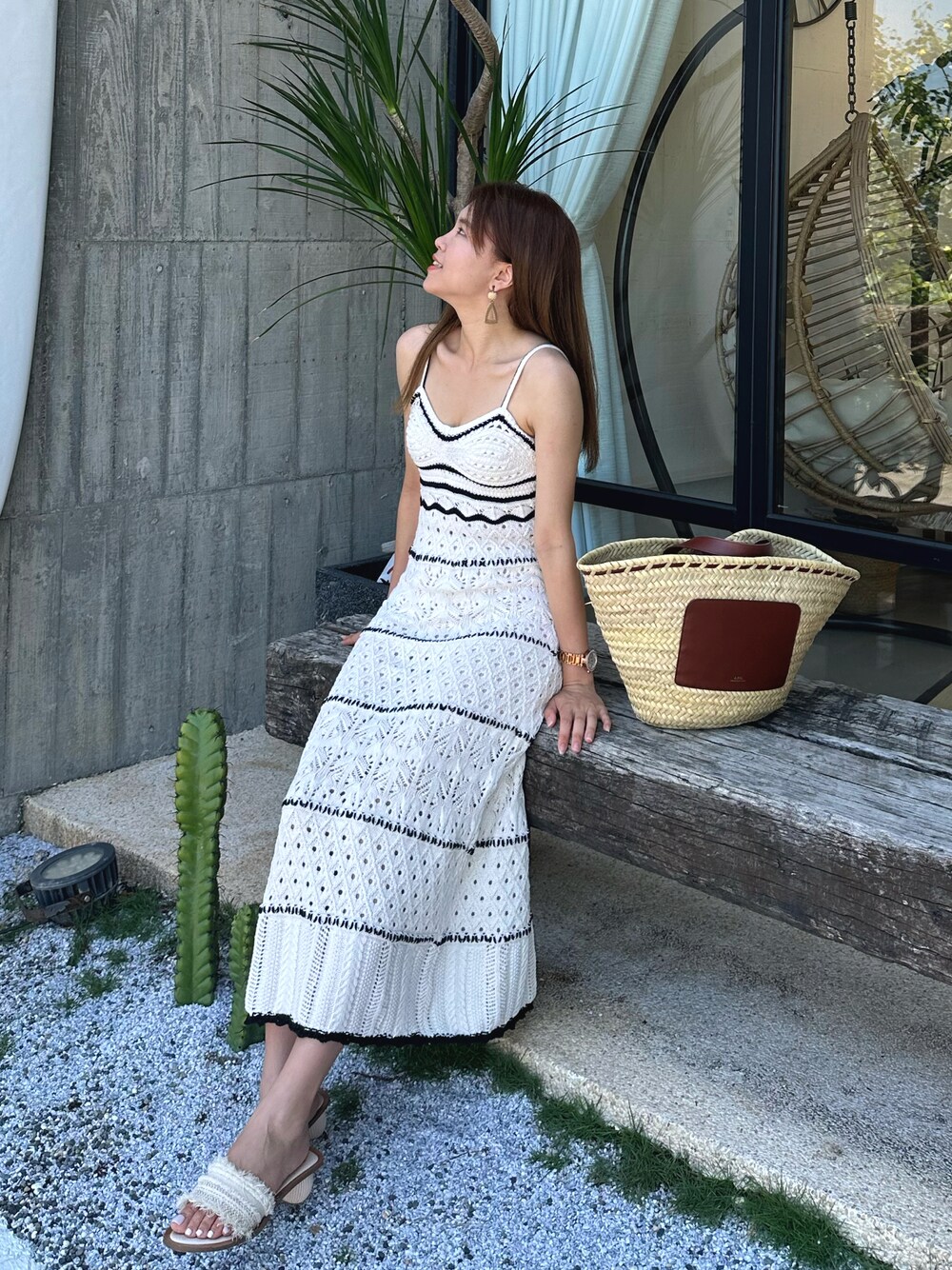 Seaカゴバッグ SEA BASKET BAG S（CLAY）
