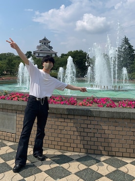 「MONKEY TIME（モンキータイム）のアイテム（アクセサリー）」を使った、こうすけさん（メンズ・173cm）の夏コーディネート