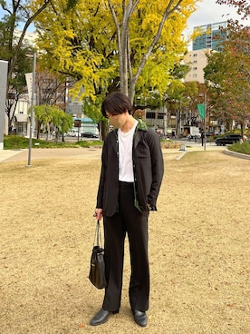 「MYne（マイン）のアイテム（アクセサリー）」を使った、こうすけさん（メンズ・173cm）の秋コーディネート