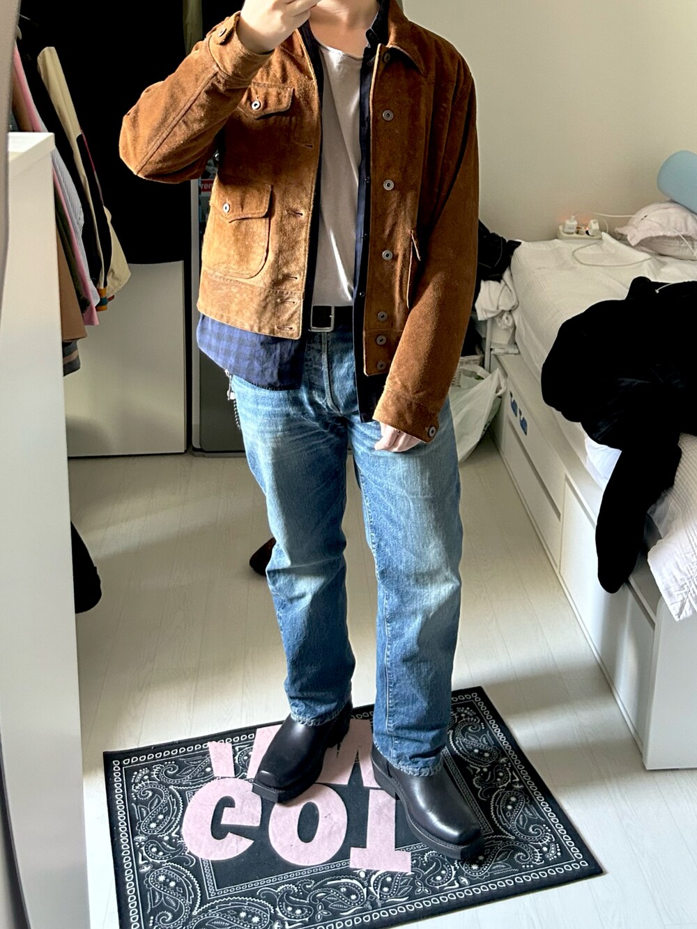 RRL ハンドバーニッシュド レザーベルト ハンドバーニッシュド レザー ベルト | ラルフ ローレン公式