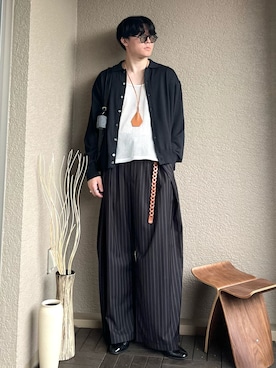 「アイテム（タンクトップ）」を使った、takumaさん（メンズ・180cm）の秋コーディネート