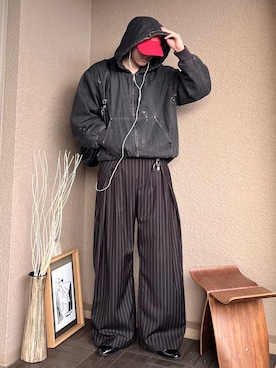 「アイテム（パーカー）」を使った、takumaさん（メンズ・180cm・20代）の秋コーディネート