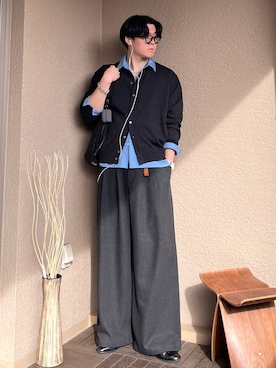 「アイテム（イヤーカフ）」を使った、takumaさん（メンズ・180cm）の秋コーディネート