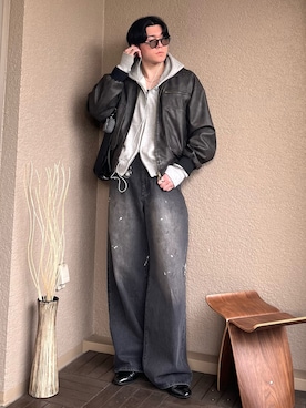 「アイテム（ドレスシューズ）」を使った、takumaさん（メンズ・180cm）の冬コーディネート