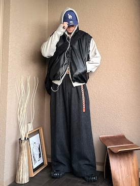 「アイテム（バッグ）」を使った、takumaさん（メンズ・180cm）の冬コーディネート