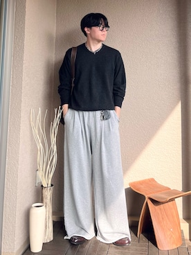 「ワイドパンツ」｜takumaさん（メンズ・180cm）の秋コーディネート