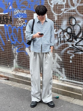 「KLEMAN（クレマン）のアイテム」を使った、takumaさん（メンズ・180cm）の夏コーディネート