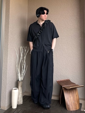 「アイテム（ショルダーバッグ）」を使った、takumaさん（メンズ・180cm）の夏コーディネート
