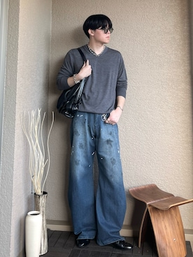 「アイテム（サングラス）」を使った、takumaさん（メンズ・180cm）の秋コーディネート
