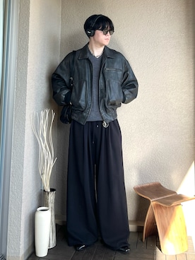 「アイテム（アクセサリー）」を使った、takumaさん（メンズ・180cm）の秋コーディネート