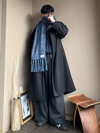 LIDNM（リドム）の「SILK NEP WOOL PANTS（スラックス）」 - WEAR