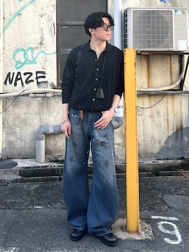 「アイテム（イヤーカフ）」を使った、takumaさん（メンズ・180cm）の秋コーディネート