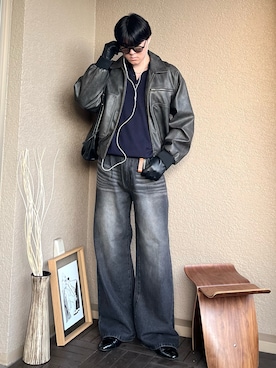 「アイテム（手袋）」を使った、takumaさん（メンズ・180cm）の冬コーディネート