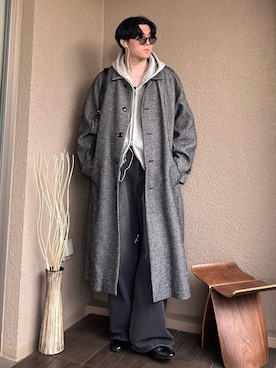 「アイテム（イヤーカフ）」を使った、takumaさん（メンズ・180cm）の秋コーディネート