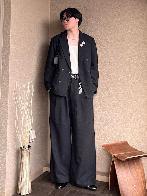 Tweed double tailored jacket / ツイードダブルテーラードジャケット