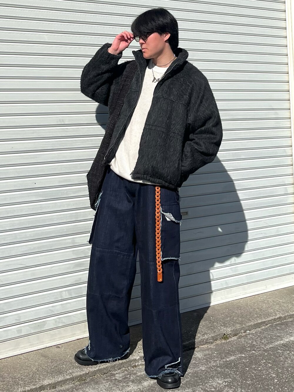 LIDNM（リドム）の「TWEED 3D LARGE BAG（ショルダーバッグ