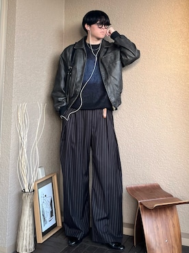 「アイテム（ドレスシューズ）」を使った、takumaさん（メンズ・180cm・20代）の秋コーディネート