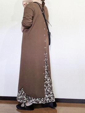 「reca（レカ）のアイテム（ワンピース/ドレス）」を使った、さやかさん（レディース・153cm）の秋コーディネート