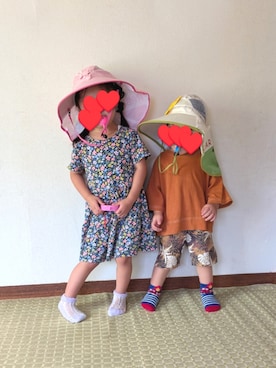 「H&M（エイチ・アンド・エム）のアイテム」を使った、さやかさん（キッズ・100cm）の夏コーディネート