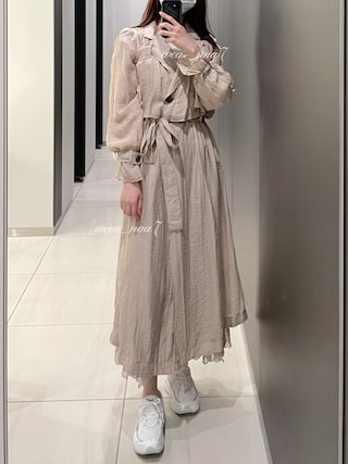 SNIDEL（スナイデル）の「シアートレンチコート（トレンチコート