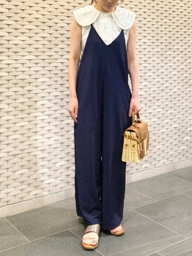 「DONOBAN（ドノバン）のアイテム（ピアス（両耳用））」を使った、Ayuさん（レディース・161cm）の夏コーディネート