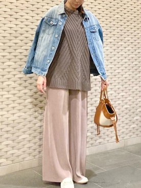「DONOBAN（ドノバン）のアイテム（ピアス（両耳用））」を使った、Ayuさん（レディース・161cm）の春コーディネート