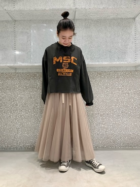 「BONbazaar（ボンバザール）のアイテム」を使った、nanakaさん（レディース・151cm）の秋コーディネート