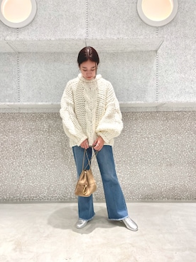 「MASTER&Co（マスターアンドコー）のアイテム（ハンドバッグ）」を使った、nanakaさん（レディース・151cm）の秋コーディネート
