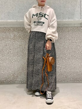 「BONbazaar（ボンバザール）のアイテム」を使った、nanakaさん（レディース・151cm）の秋コーディネート