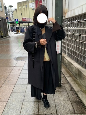 「TOGA PULLA（トーガ　プルラ）のアイテム（アクセサリー）」を使った、2️⃣さん（レディース・163cm）の冬コーディネート