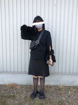 「MIYAO（ミヤオ）のアイテム」を使った、2️⃣さん（レディース・163cm）の冬コーディネート