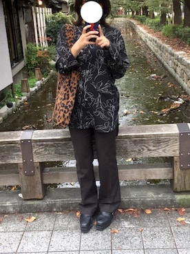 「SVEC（シュベック）のアイテム（シューズ）」を使った、2️⃣さん（レディース・163cm）の冬コーディネート