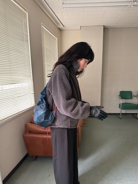 「アイテム（手袋）」を使った、harunaさん（レディース・164cm）の冬コーディネート