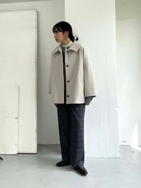 「アイテム（ヘアゴム）」を使った、harunaさん（レディース・164cm）の秋コーディネート