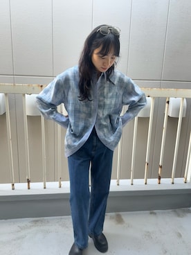 「KBF（ケイビーエフ）のアイテム（トップス）」を使った、harunaさん（レディース・164cm）の春コーディネート