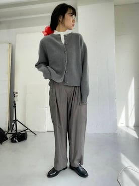 「ストライプパンツ」｜harunaさん（レディース・164cm）の秋コーディネート