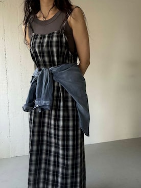 「URBAN RESEARCH DOORS（アーバンリサーチドアーズ）のシアーデニムシャツ（シャツ/ブラウス）」を使った、harunaさん（レディース・164cm）の夏コーディネート