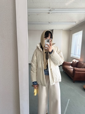 「アイテム（手袋）」を使った、harunaさん（レディース・164cm）の冬コーディネート