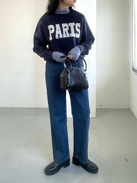 「アイテム（シュシュ、シルバー系）」を使った、harunaさん（レディース・164cm）の秋コーディネート