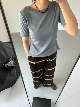 「大人カジュアル」｜「アイテム（スリッポン）」を使った、harunaさん（レディース・164cm）の夏コーディネート